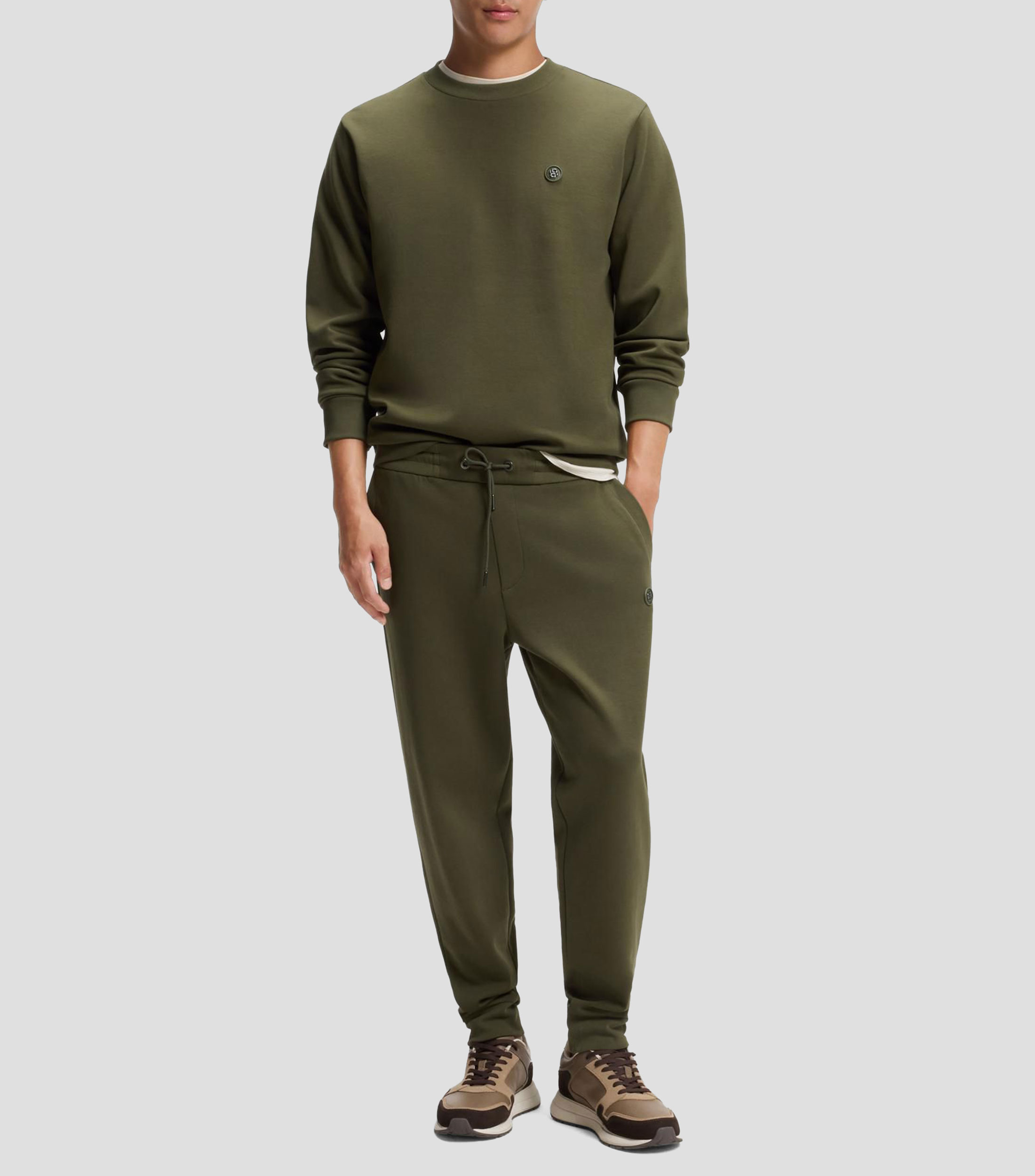Sudadera de algodón con monograma Double B Hombre
